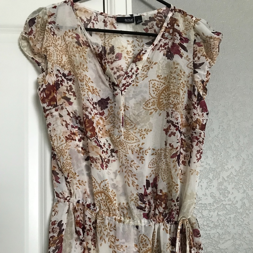 Sheer Blouse w/ waist tie